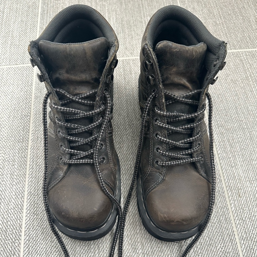 Dr. Martens Doc Calvin Lace Up Mens Distressed Leather Boots